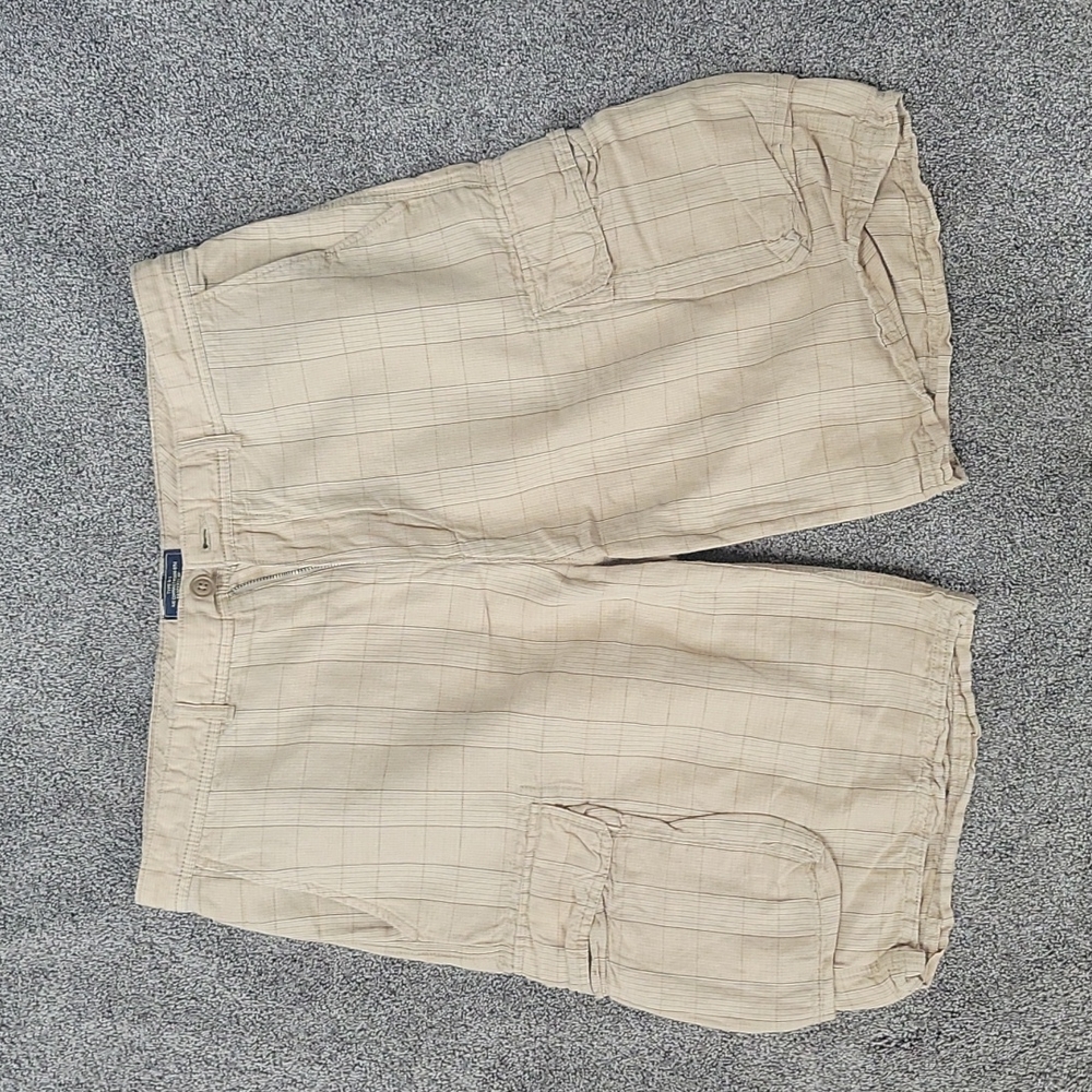 Nautica Jeans Co 34W tan plaid shorts